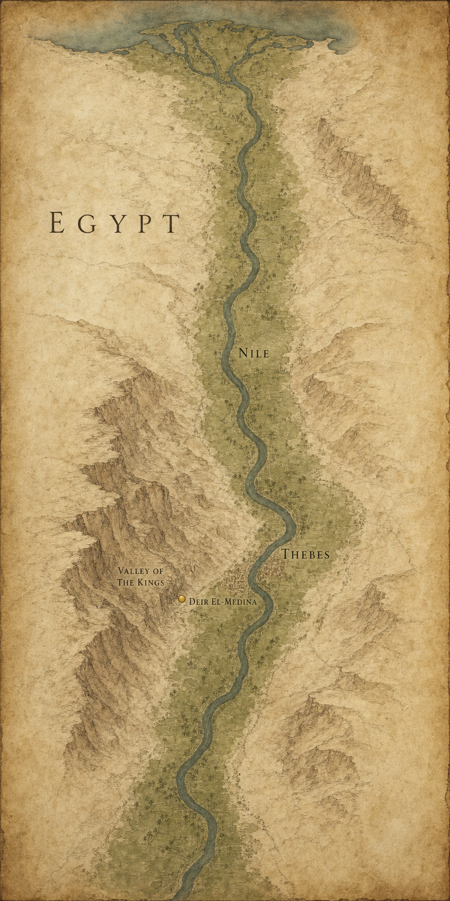Map: Egypt · c. 1250 BC