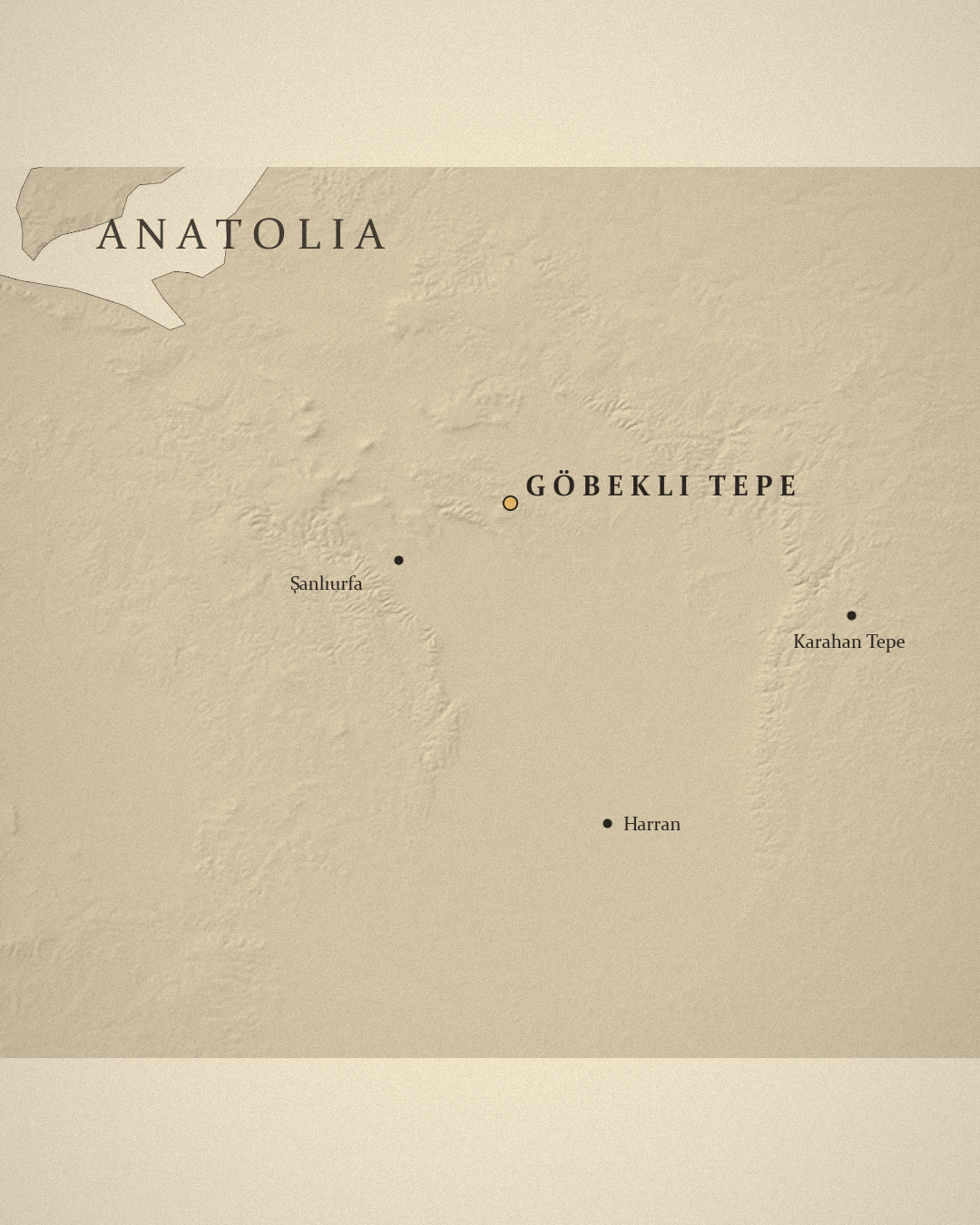 Map: Anatolia · c. 9500 BC