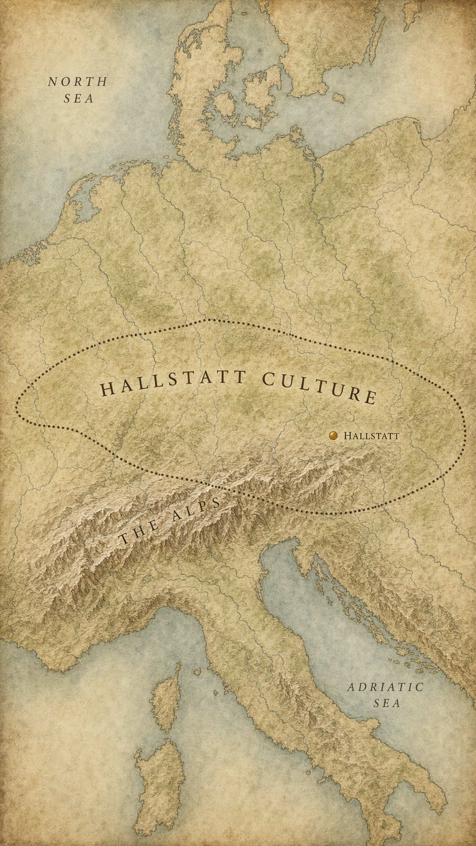 Map: Iron Age Austria · c. 700 BC